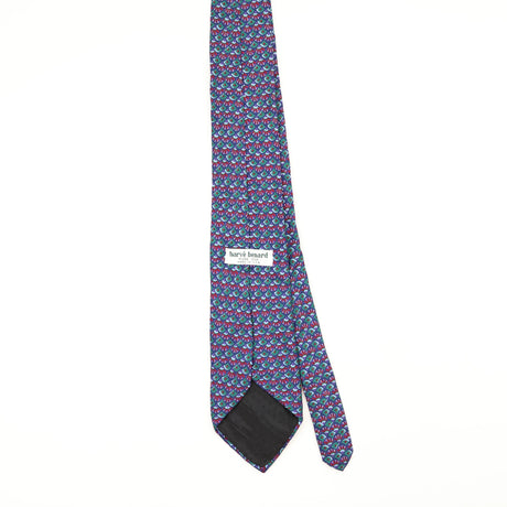 Back Back of Vintage 1990's Harvé Benard Geometric Patterned Tie