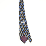 Back Back of Vintage 1990's Geometric Patterned Tie