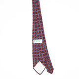 Back Back of Vintage 1980's Foulard Geometric Patterned Tie