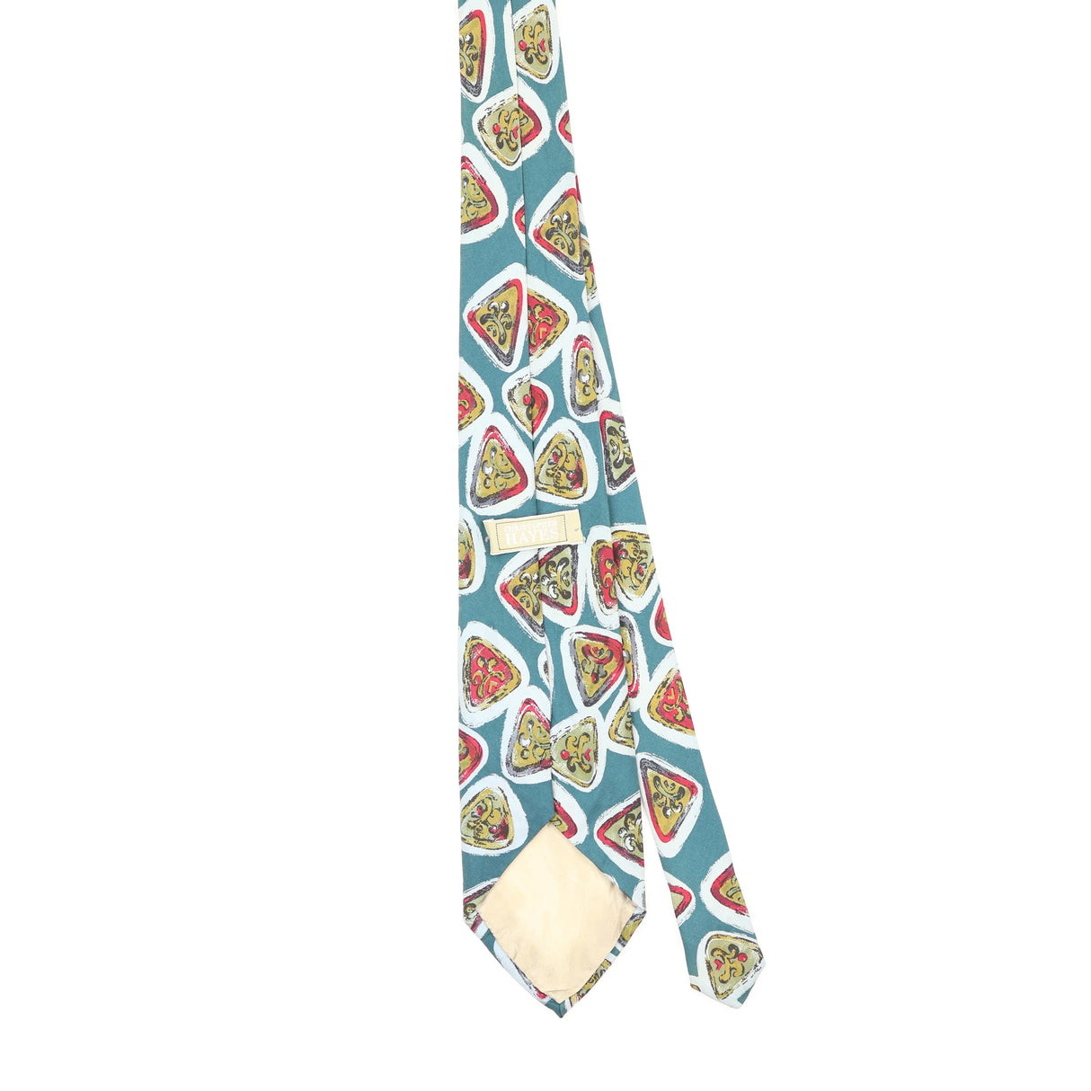 Back Back of Vintage 1990's Geometric Patterned Tie