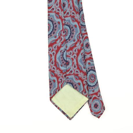 Back Detail of Vintage 1980's Abstract Patterned Tie