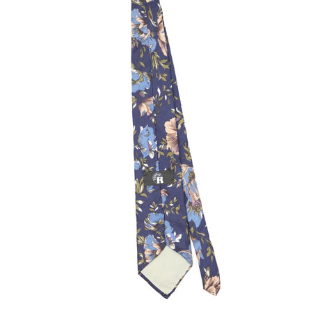 Back Back of Vintage 1990's Floral Patterned Tie