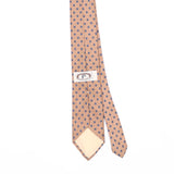 Back Back Detail of Vintage 1990's Bert Pulitzer Foulard Polka Dot Patterned Tie