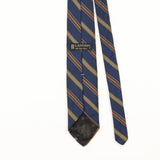 Back Detail of Vintage Lanvin Repp Striped Patterned Tie