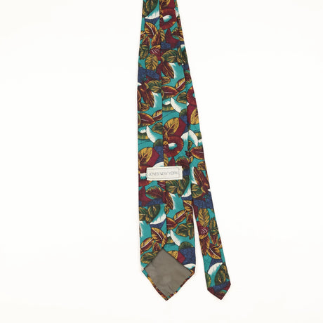Back of Vintage 1990's Floral Patterned Tie