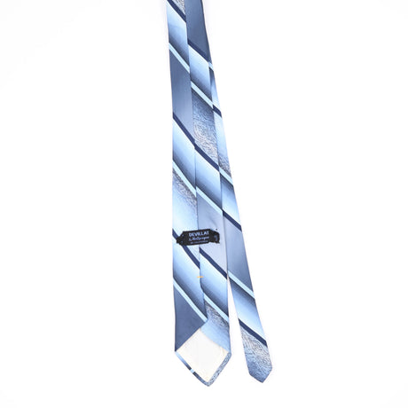 Back Back of Vintage 1980's Striped Patterned Tie