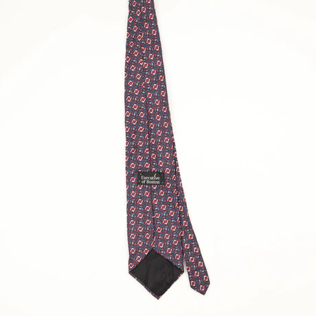 Back Back of Vintage 1990's Geometric Patterned Tie