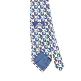 Back Back Detail of Vintage 1990's Stafford Geometric Patterned Tie