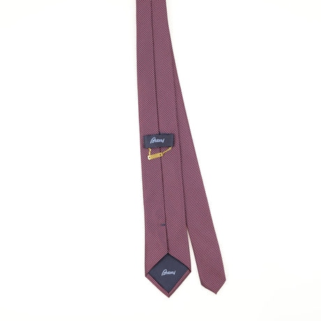 Back of Vintage 1990's Brioni Polka Dot Patterned Tie