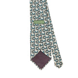 Back Detail of Vintage 1990's Croft & Barrow Geometric Patterned Tie