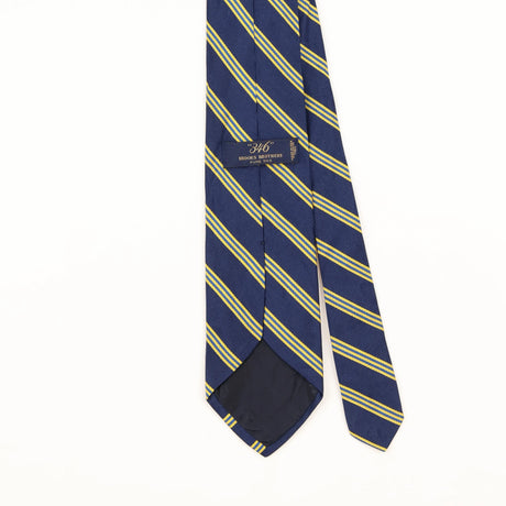 Back Detail of Vintage 1990's Brooks Brothers Striped Patterned Tie