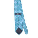 Back Back Detail of Vintage 1990's Brooks Brothers Foulard Geometric Patterned Tie