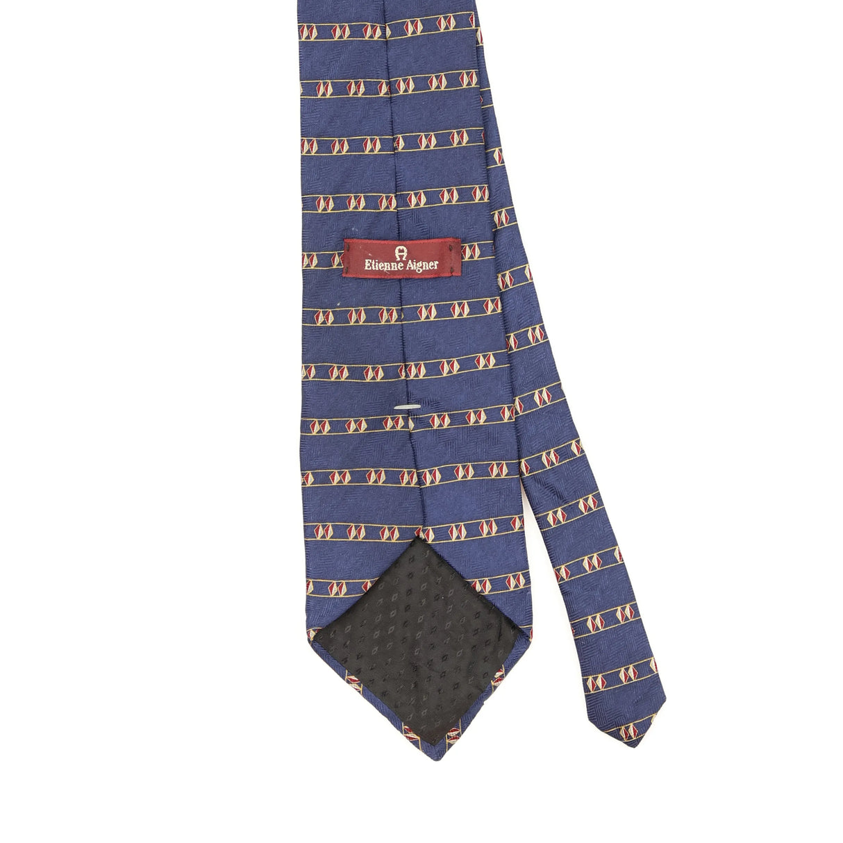 Back Back Detail of Vintage Etienne Aigner Striped Patterned Tie