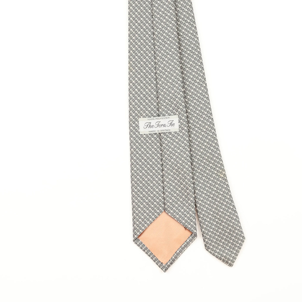 Back Detail of Vintage 1980's Geometric Patterned Tie