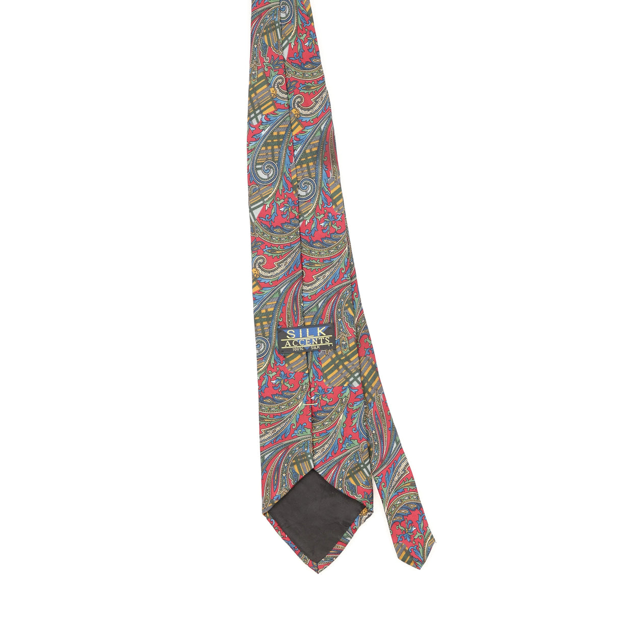 Back of Vintage Abstract Patterned Tie
