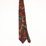 Back Back of Vintage 1990's John Henry Abstract Patterned Tie