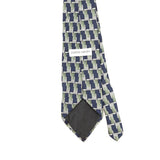 Back Back Detail of Vintage 1990's Pierre Cardin Geometric Patterned Tie