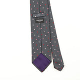 Back Back Detail of Vintage 1990's Pierre Balmain Polka Dot Patterned Tie