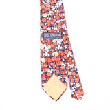 Back Back Detail of Vintage 1980's Floral Patterned Tie