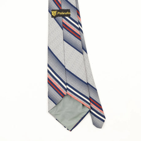 Back Back Detail of Vintage 1980's Striped Patterned Tie