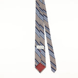 Back of Vintage Repp Striped Patterned Tie