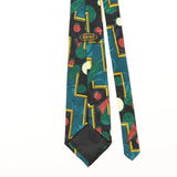 Back Detail of Vintage Handmade Abstract Patterned Tie