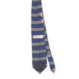 Back of Vintage 1990's Football Striped Patterned Tie