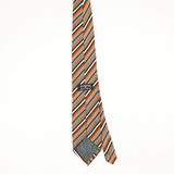 Back Back of Vintage 1990's Striped Patterned Tie