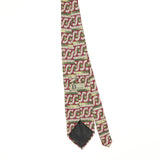 Back Back of Vintage 1990's Biella Geometric Patterned Tie