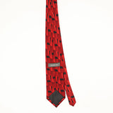 Back Back of Vintage 1990's Croft & Barrow Geometric Patterned Tie