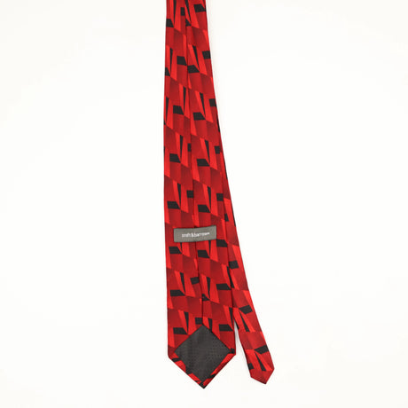 Back Back of Vintage 1990's Croft & Barrow Geometric Patterned Tie