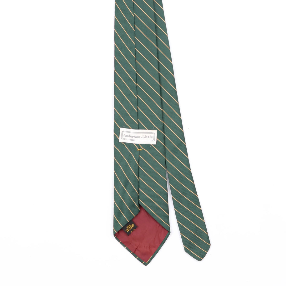 Back Back Detail of Vintage 1980's Striped Patterned Tie