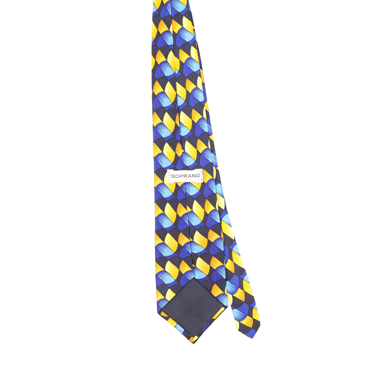 Back of Vintage 1990's Geometric Patterned Tie
