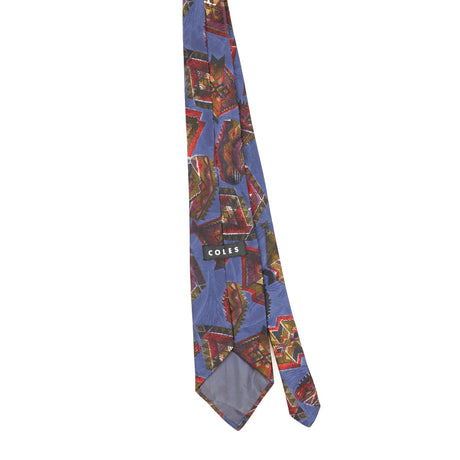 Back Back of Vintage 1990's Abstract Patterned Tie