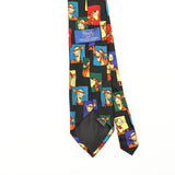 Back Back Detail of Vintage 1990's Disney Tigger Cartoon Patterned Tie