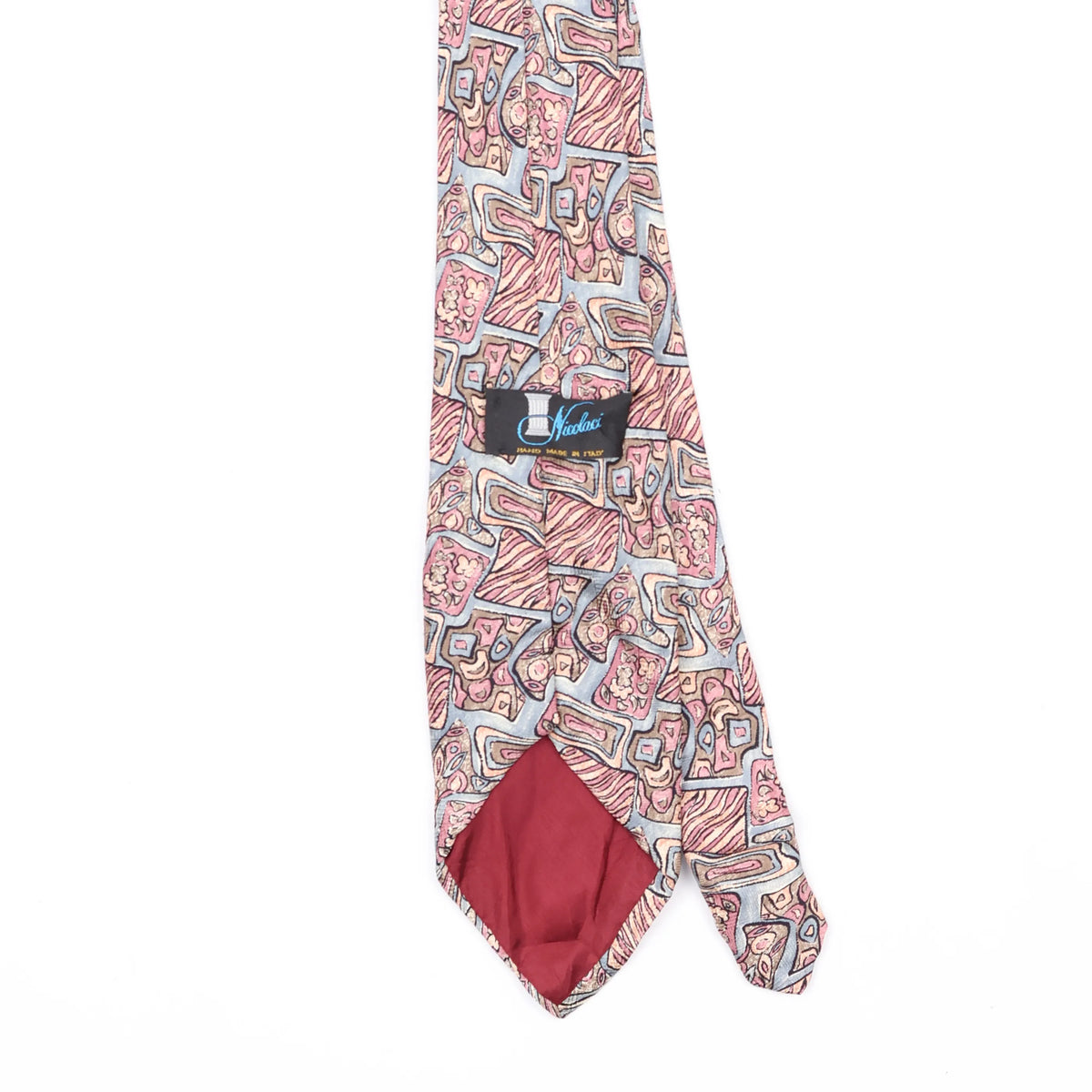 Back Back Detail of Vintage 1990's Abstract Patterned Tie
