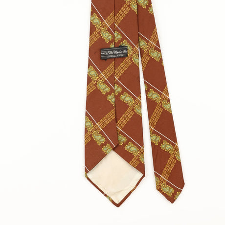 Back Detail of Vintage 1980's Abstract Patterned Tie