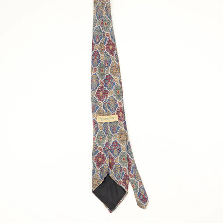 Back Back of Vintage 1990's Paisley Patterned Tie