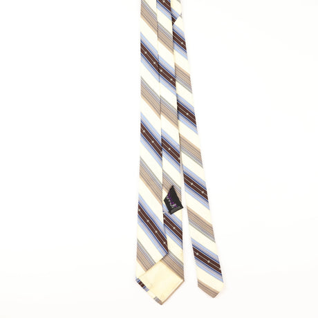 Back of Vintage Striped Patterned Tie
