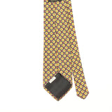 Back Detail of Vintage 1990's Rene Chagal Geometric Patterned Tie