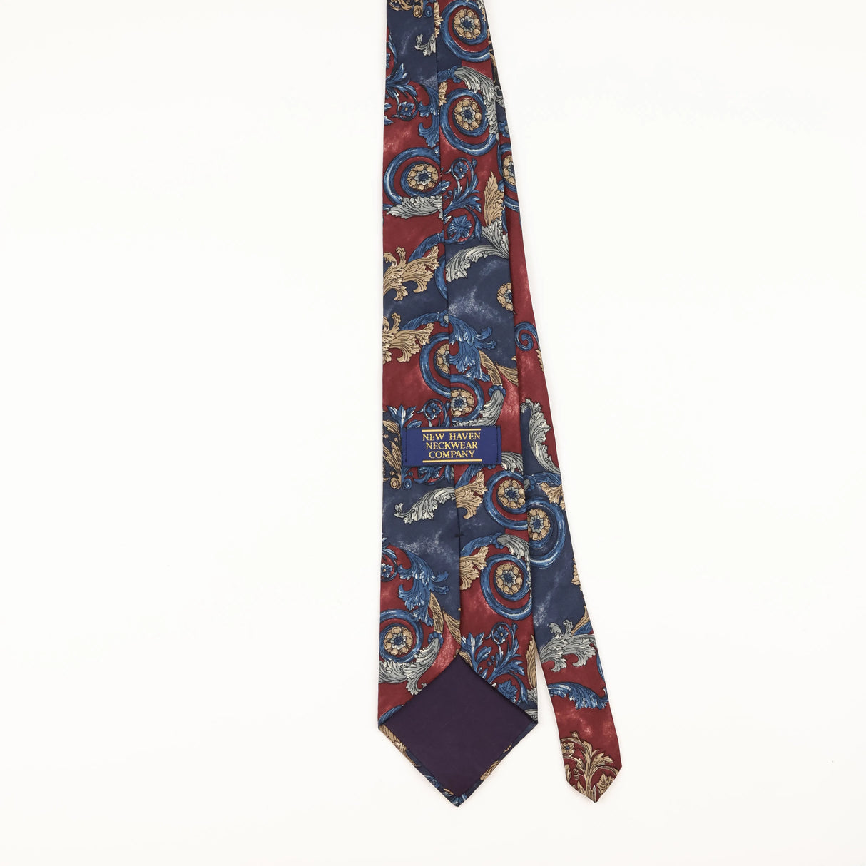 Back of Vintage 1990's Abstract Patterned Tie