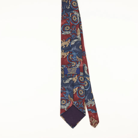 Back of Vintage 1990's Abstract Patterned Tie