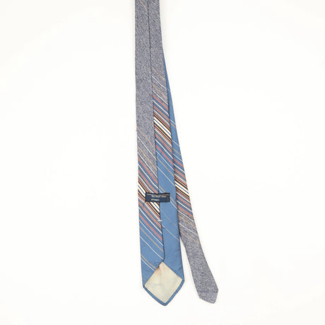 Back Back of Vintage 1990's J. C. Penney Striped Patterned Tie