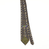 Back of Vintage 1990's Chaps by Ralph Lauren Circles Geometric Patterned Tie