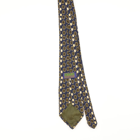 Back of Vintage 1990's Chaps by Ralph Lauren Circles Geometric Patterned Tie