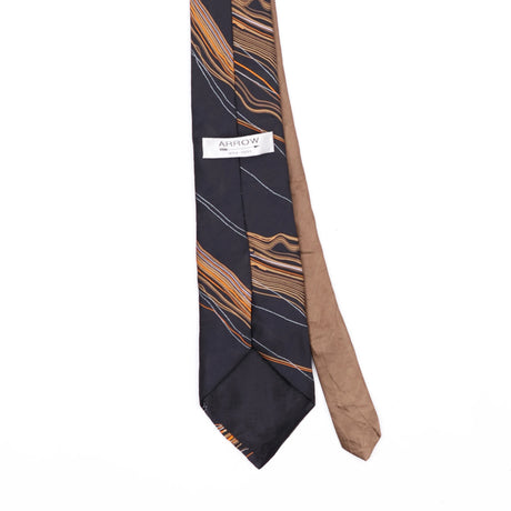 Back Back Detail of Vintage 1990's Abstract Patterned Tie