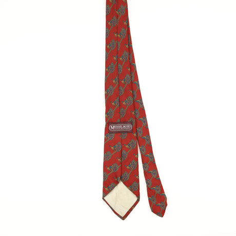 Back of Vintage 1990's Geometric Patterned Tie