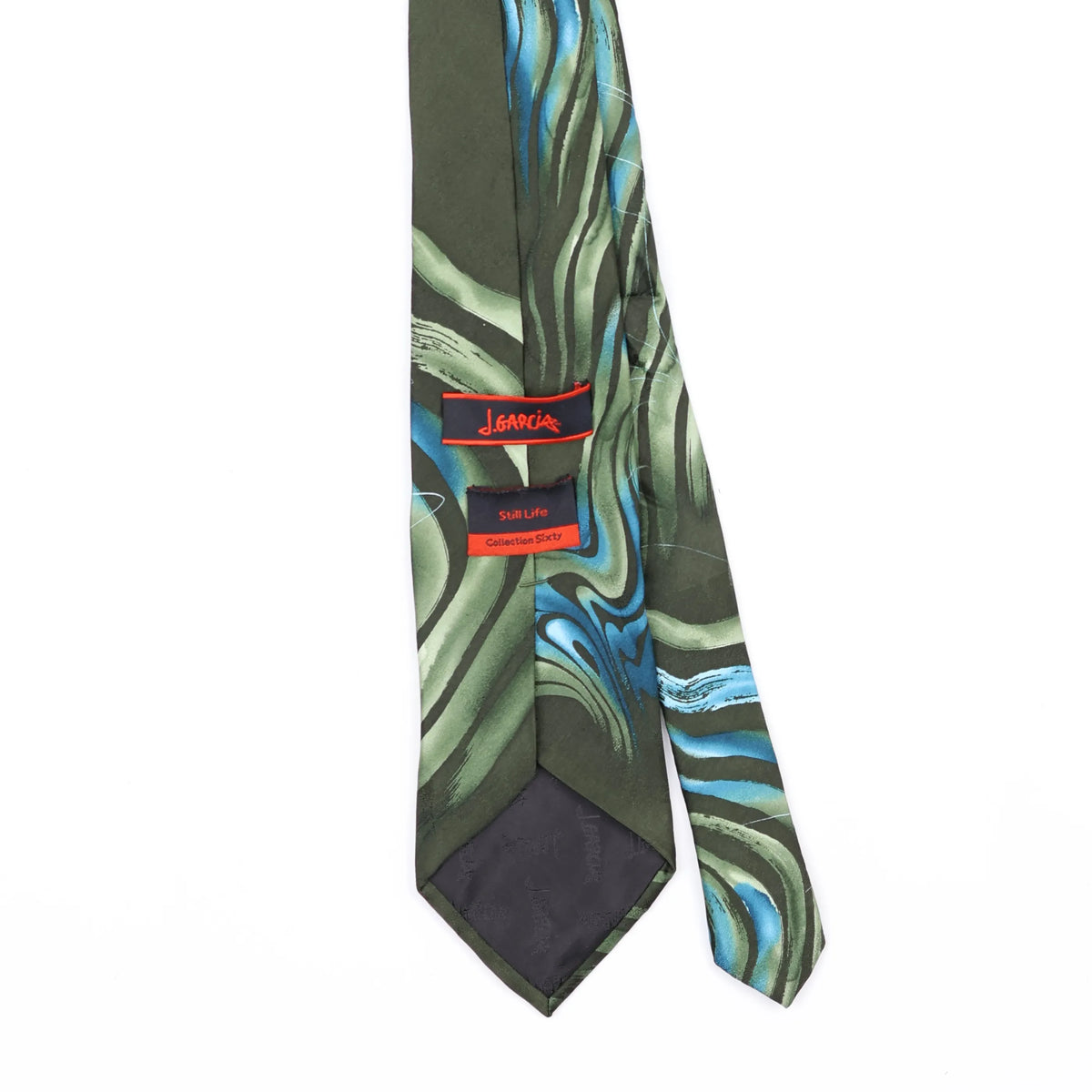 Back Back Detail of Vintage Jerry Garcia Still Life Abstract Patterned Tie