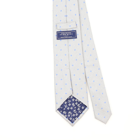Back Back Detail of Vintage T.M. Lewin Polka Dot Patterned Tie