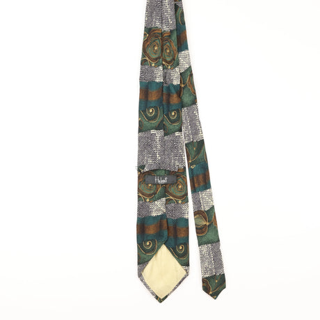Back of Vintage Abstract Patterned Tie